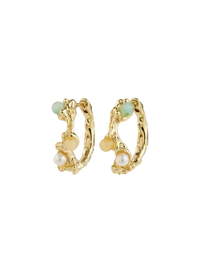 Pilgrim  IRIS hoop earrings gold-plated