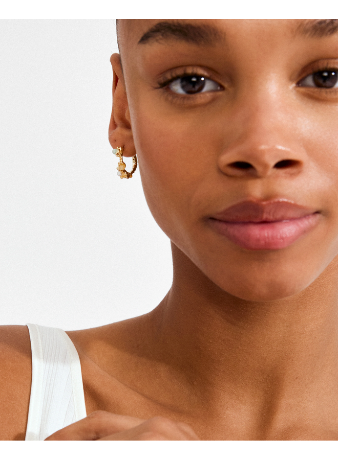 Pilgrim  IRIS hoop earrings gold-plated