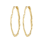 Pilgrim TIMBER hoop earrings gold-plated