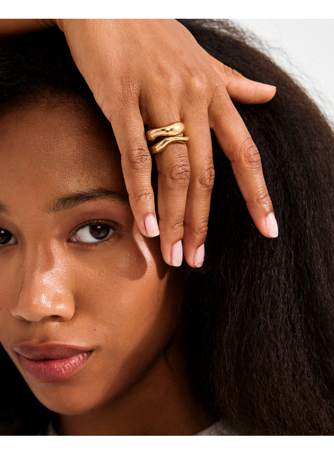 Pilgirm CALLAWAY rings 2-in-1 set, gold-plated