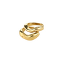 Pilgirm CALLAWAY rings 2-in-1 set, gold-plated