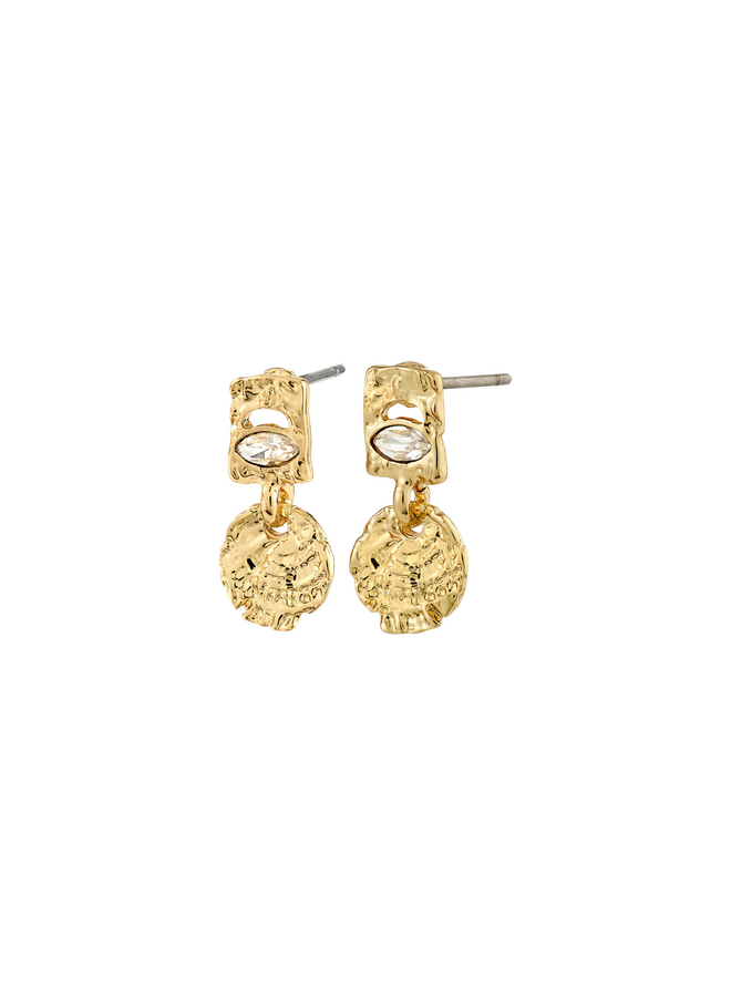 Pilgrim FIRE earrings gold-plated