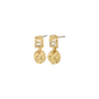 Pilgrim FIRE earrings gold-plated