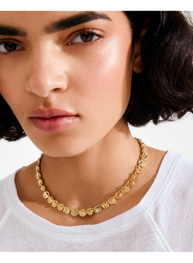 Pilgrim FIRE necklace gold-plated