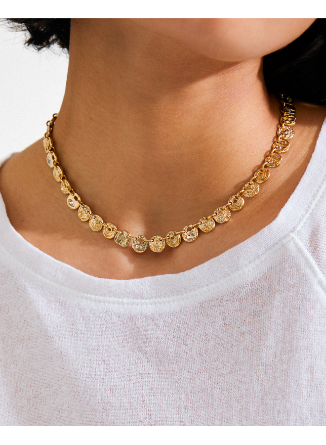 Pilgrim FIRE necklace gold-plated