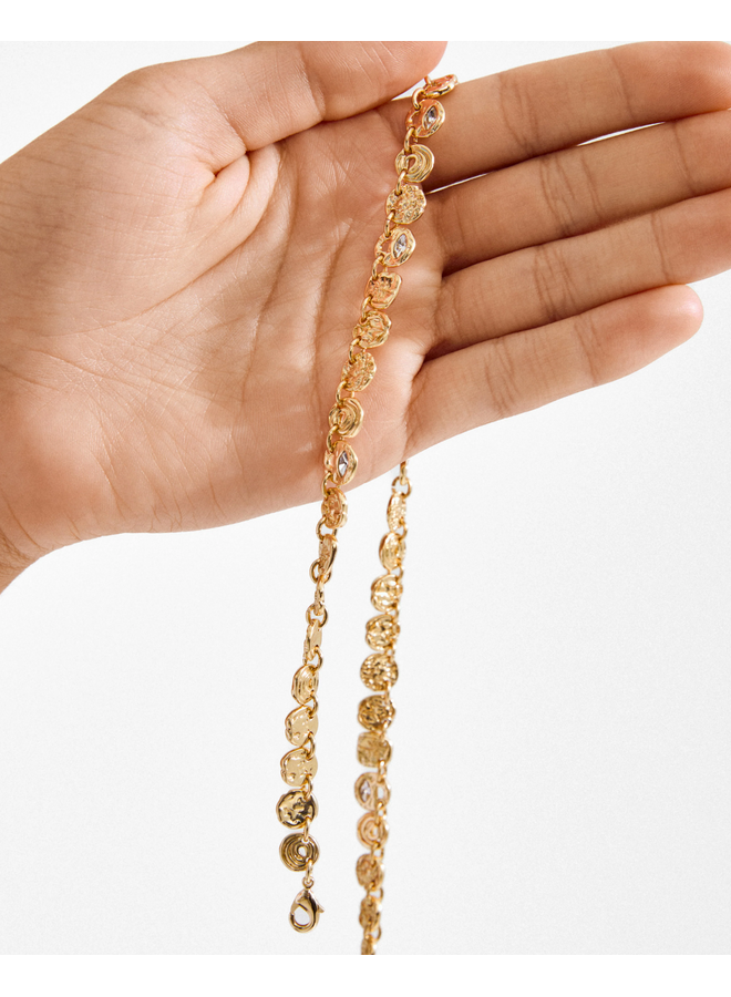 Pilgrim FIRE necklace gold-plated