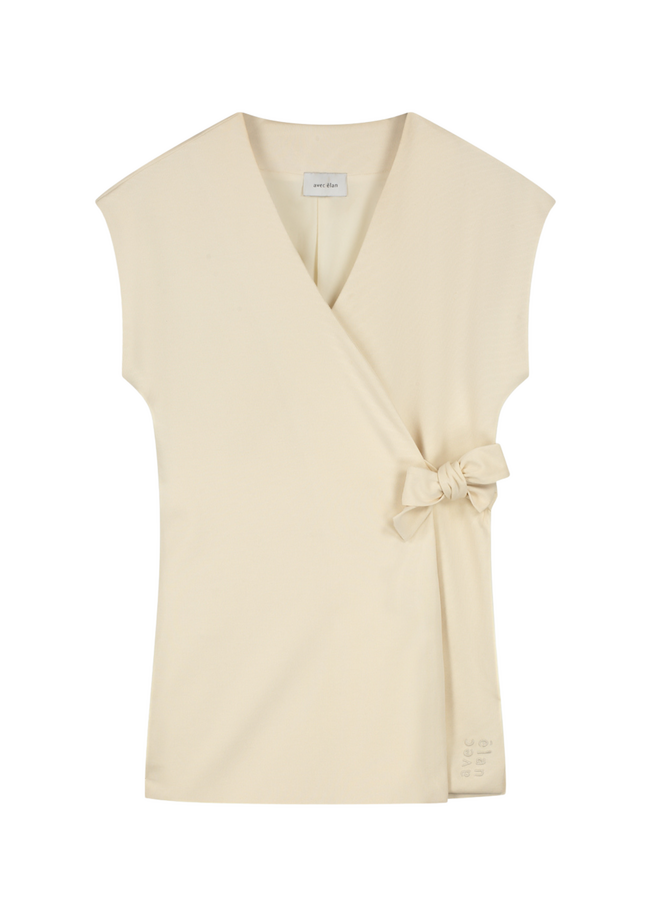 Avec Elan Carla Gilet Ivory