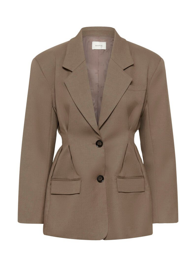 Gestuz Paula Waist Blazer Dark Timberwolf