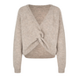 Second Female Flare Knit Light Beige Melange