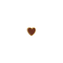 Stine A Petit Love Heart Mocha Enamel Gold - per stuk