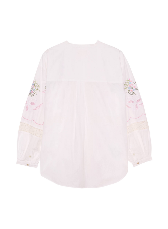 Sissel Edelbo Sada Shirt Organic Cotton White Pastel