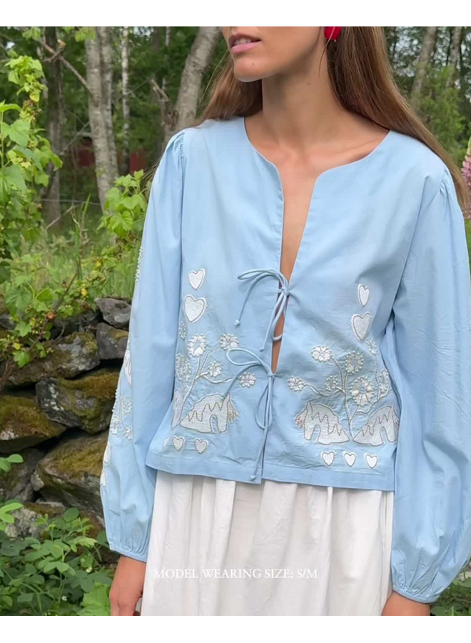 Sissel Edelbo Maggan Top Organic Cotton Light Blue