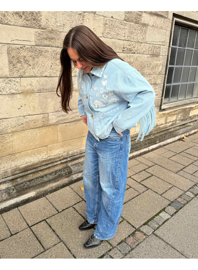 Sissel Edelbo Christer Jacket Leftover Fabric Denim ONESIZE