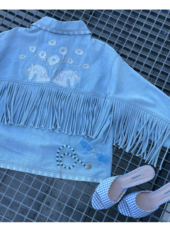 Sissel Edelbo Christer Jacket Leftover Fabric Denim ONESIZE