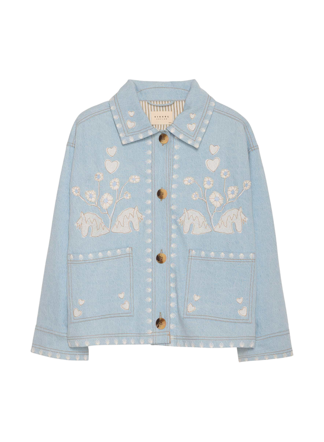 Sissel Edelbo Christer Jacket Leftover Fabric Denim ONESIZE