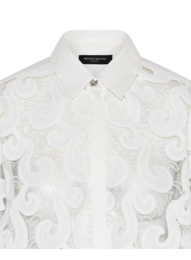 Bruuns Bazaar Itaya Viveca Shirt White