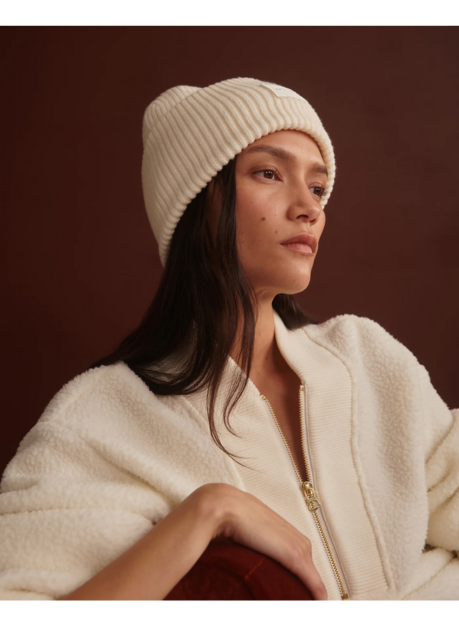 Varley Mumford Half Zip Fleece Egret