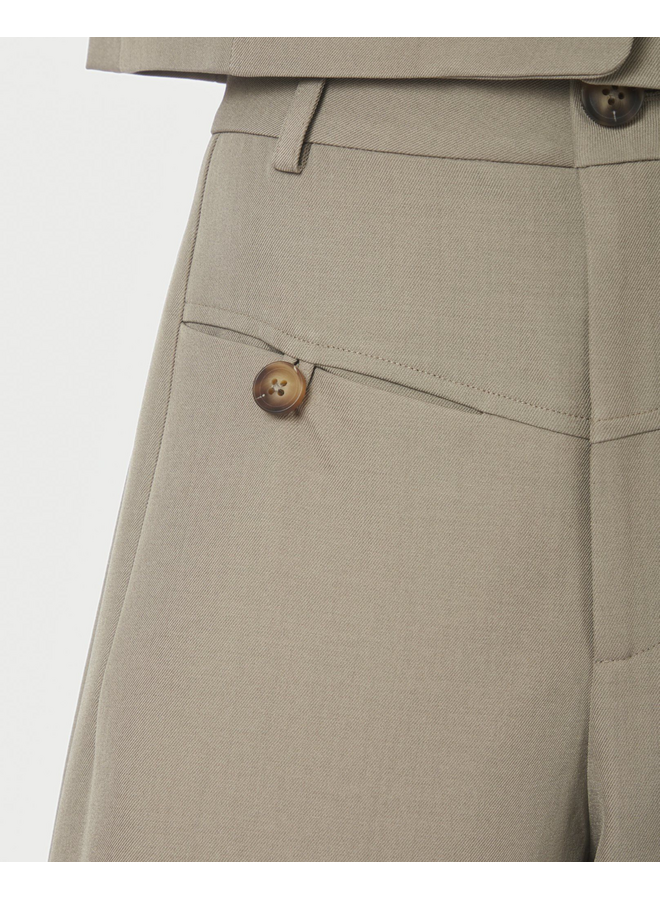 Neo Noir Massie Structure Pants Warm Grey