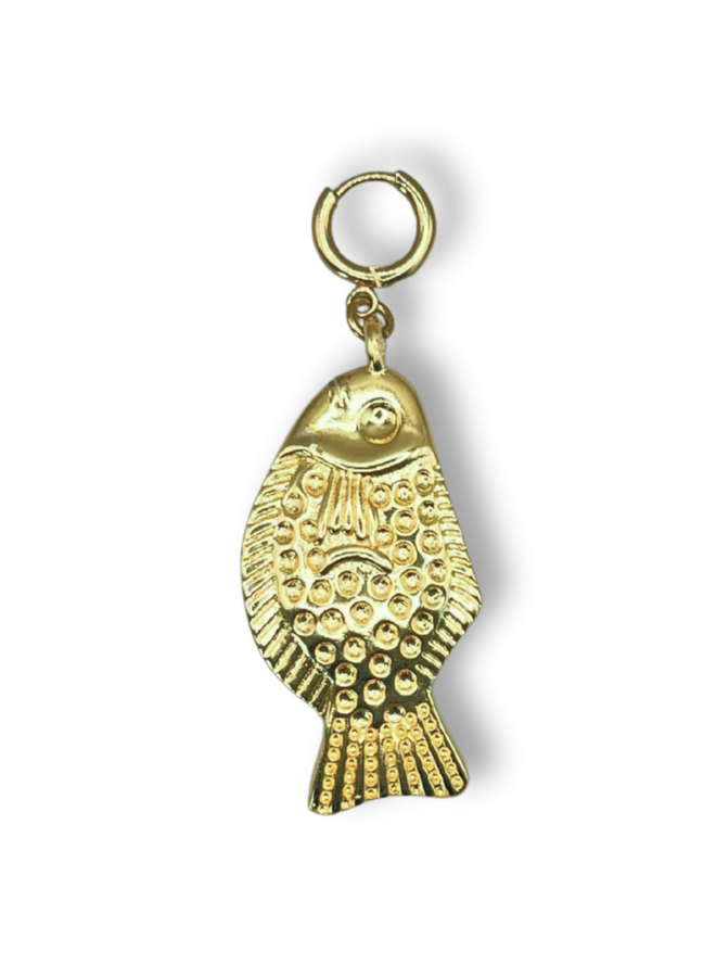 Bonnie Studios Big Fish Pendant Gold