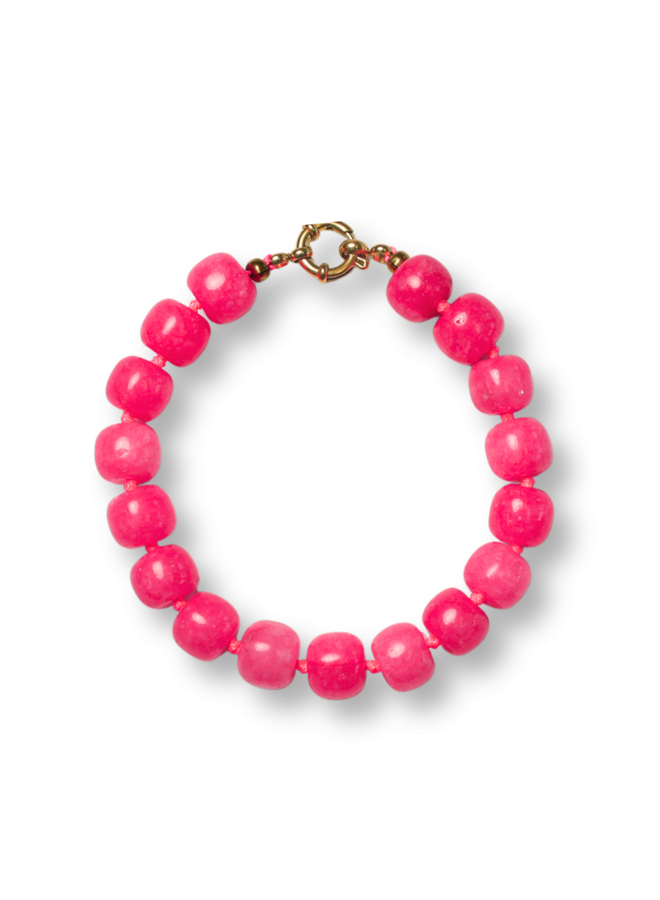 Bonnie Studios William Neon Pink Bracelet