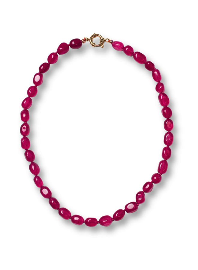 Bonnie Studios Bobby Burgundy Necklace