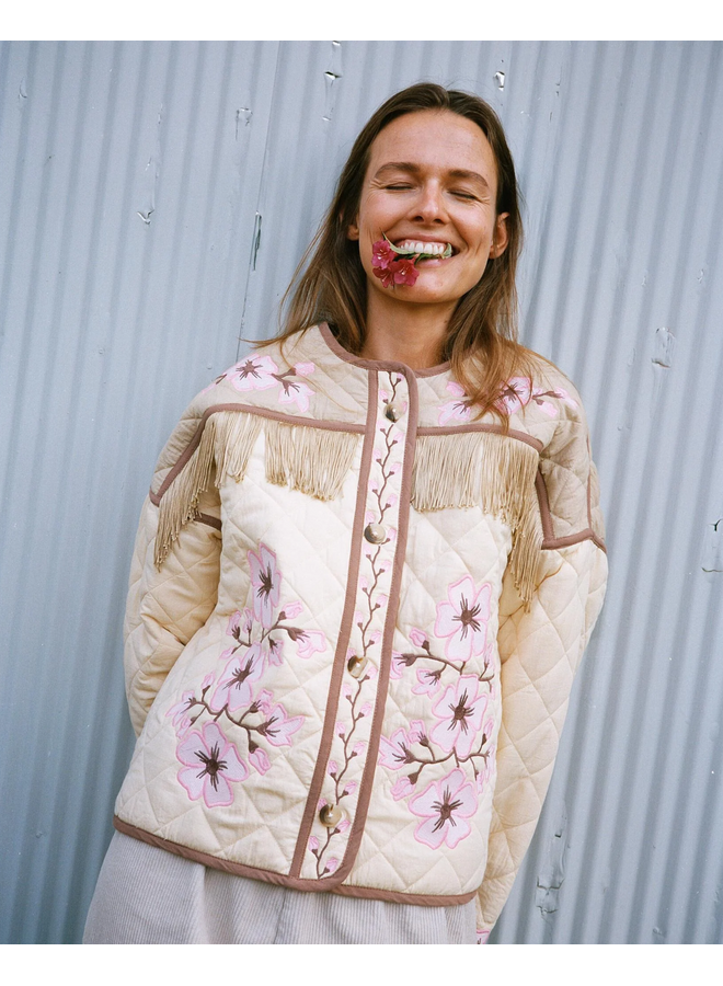 Sissel Edelbo Mattie Jacket Cherry Flower Organic Cotton ONE SIZE