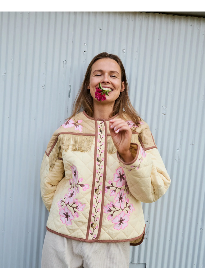 Sissel Edelbo Mattie Jacket Cherry Flower Organic Cotton ONE SIZE