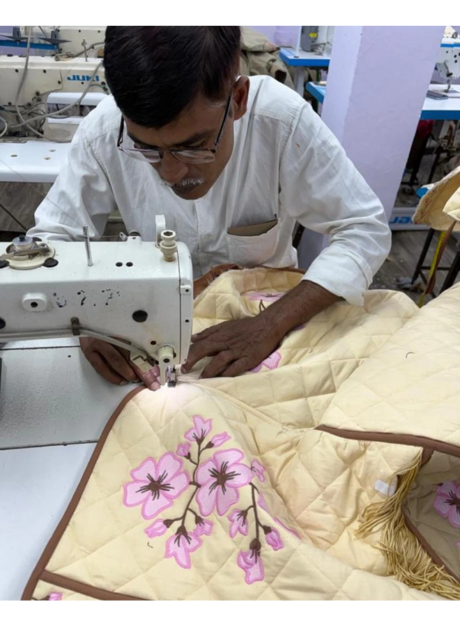 Sissel Edelbo Mattie Jacket Cherry Flower Organic Cotton ONE SIZE