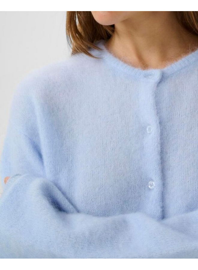 Gestuz Debbie Short Cardigan Blue Finch Melange