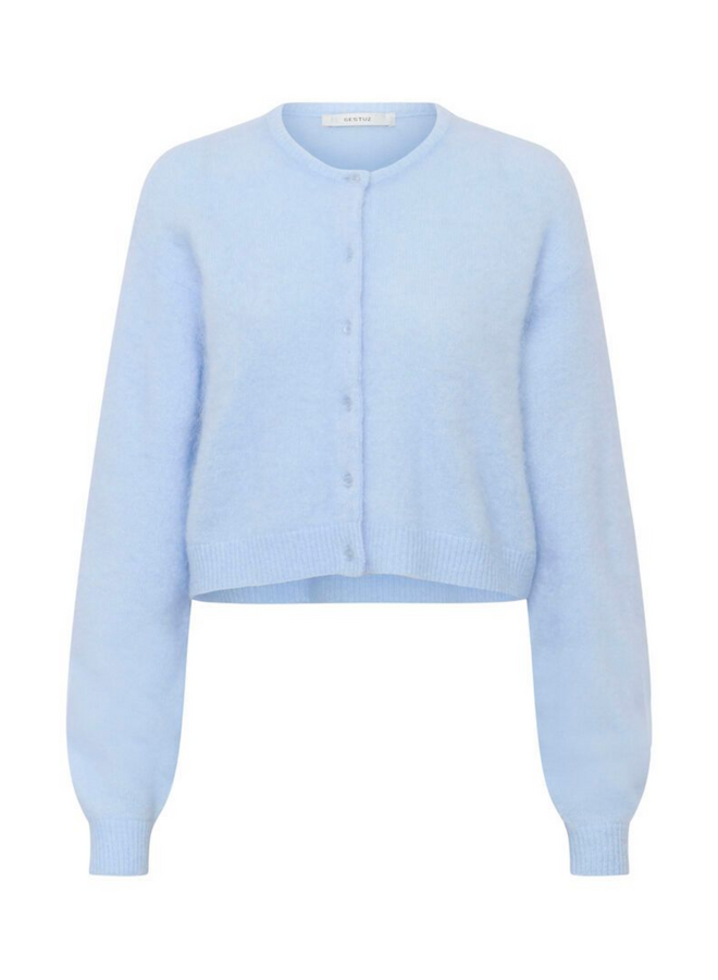 Gestuz Debbie Short Cardigan Blue Finch Melange