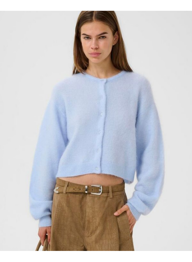 Gestuz Debbie Short Cardigan Blue Finch Melange