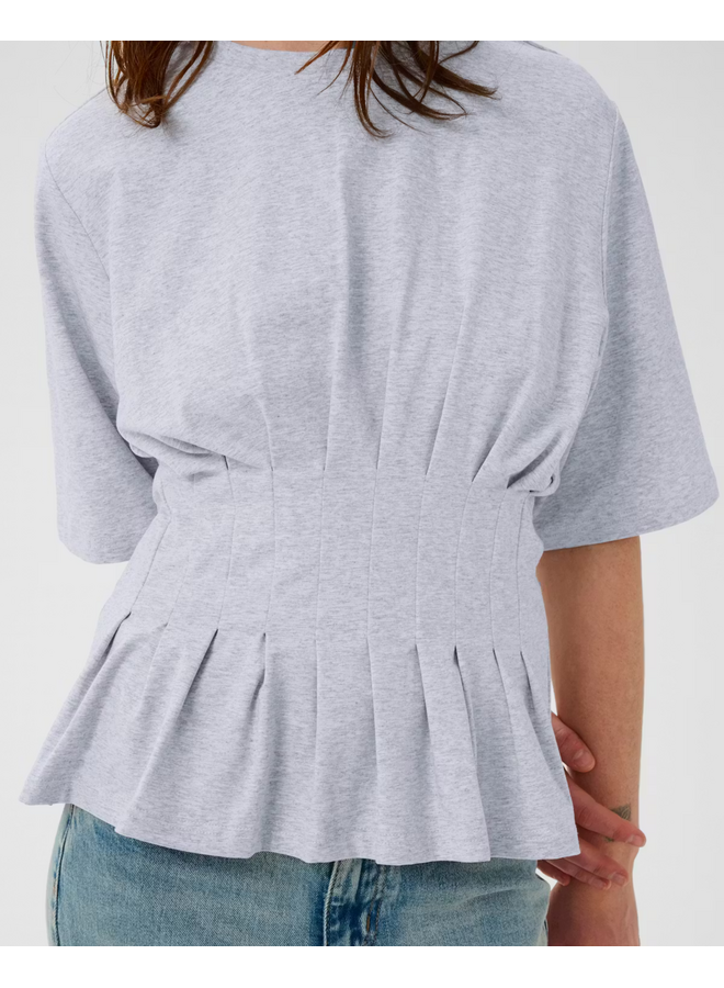 Gestuz Inez Tee Ultra Light Grey Melange