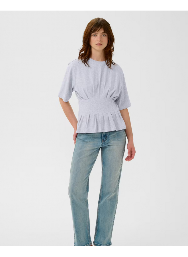 Gestuz Inez Tee Ultra Light Grey Melange