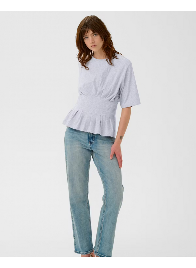 Gestuz Inez Tee Ultra Light Grey Melange