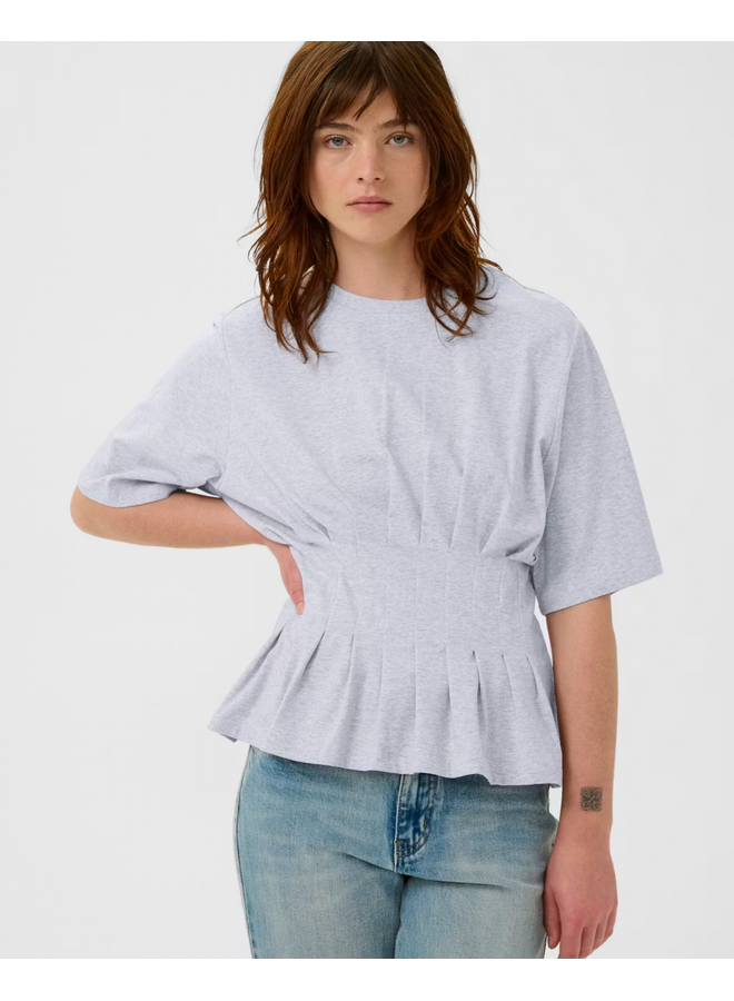 Gestuz Inez Tee Ultra Light Grey Melange