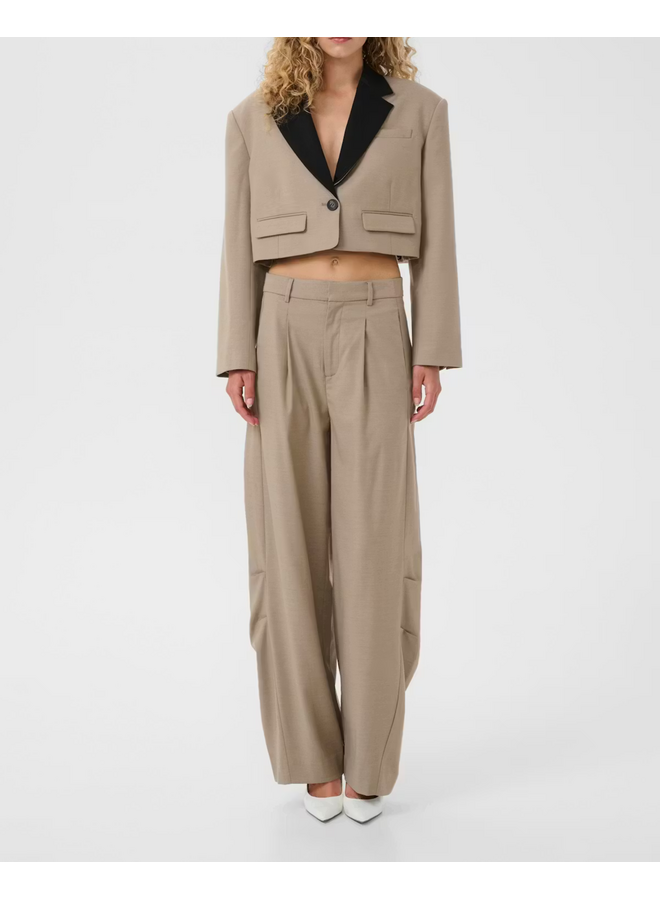 Gestuz Nella MW Pants Olive Sand Melange