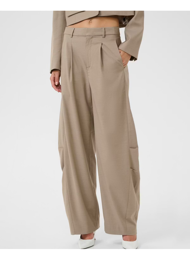 Gestuz Nella MW Pants Olive Sand Melange