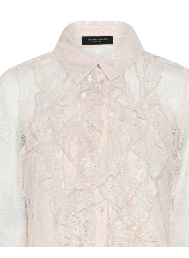 Bruuns Bazaar Juania Daisa Shirt White Sand