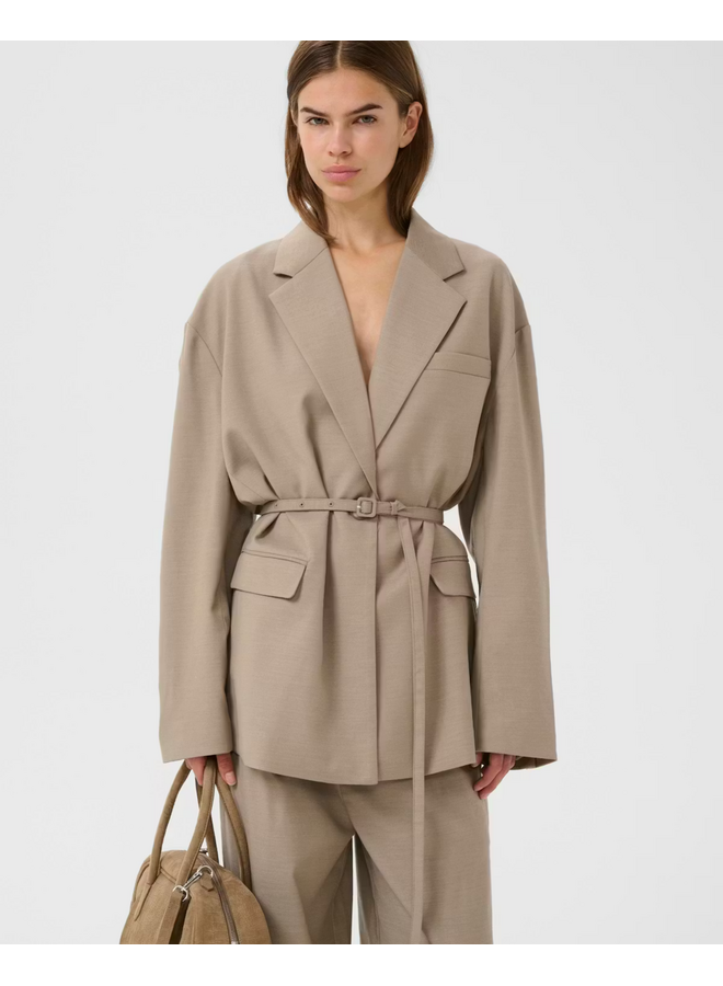 Gestuz Nella OZ Blazer Olive Sand Melange