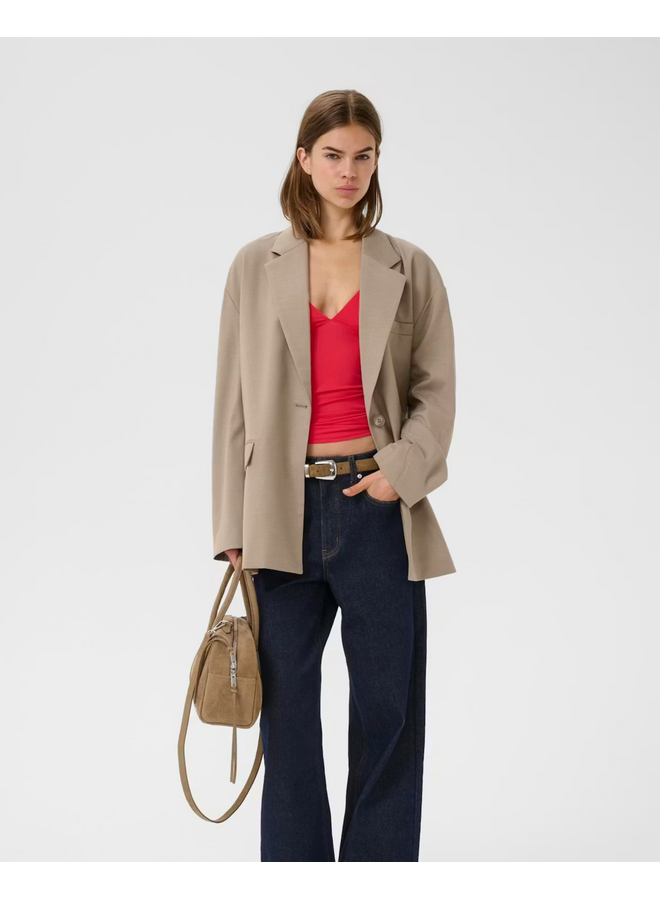 Gestuz Nella OZ Blazer Olive Sand Melange