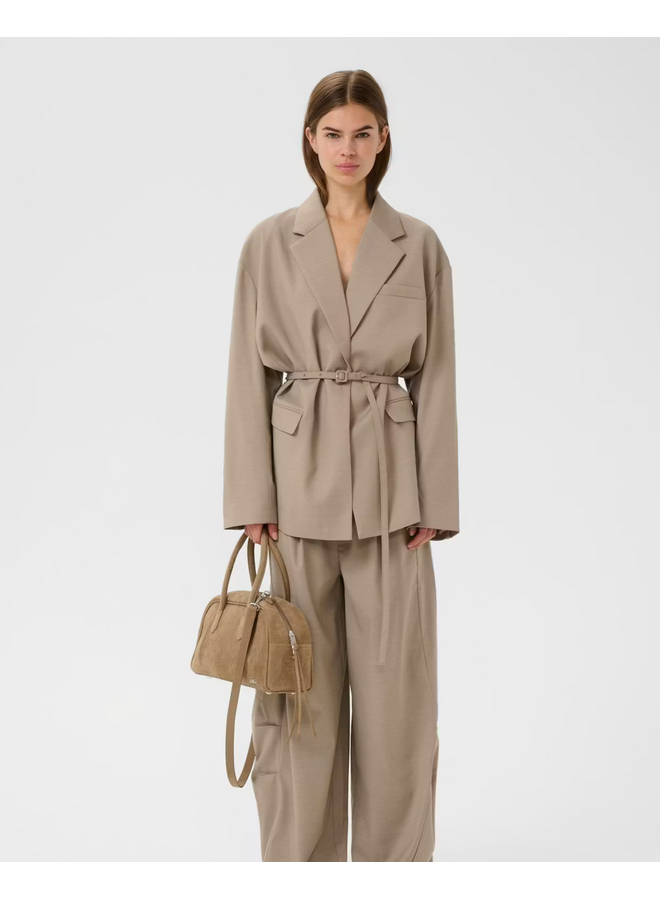 Gestuz Nella OZ Blazer Olive Sand Melange