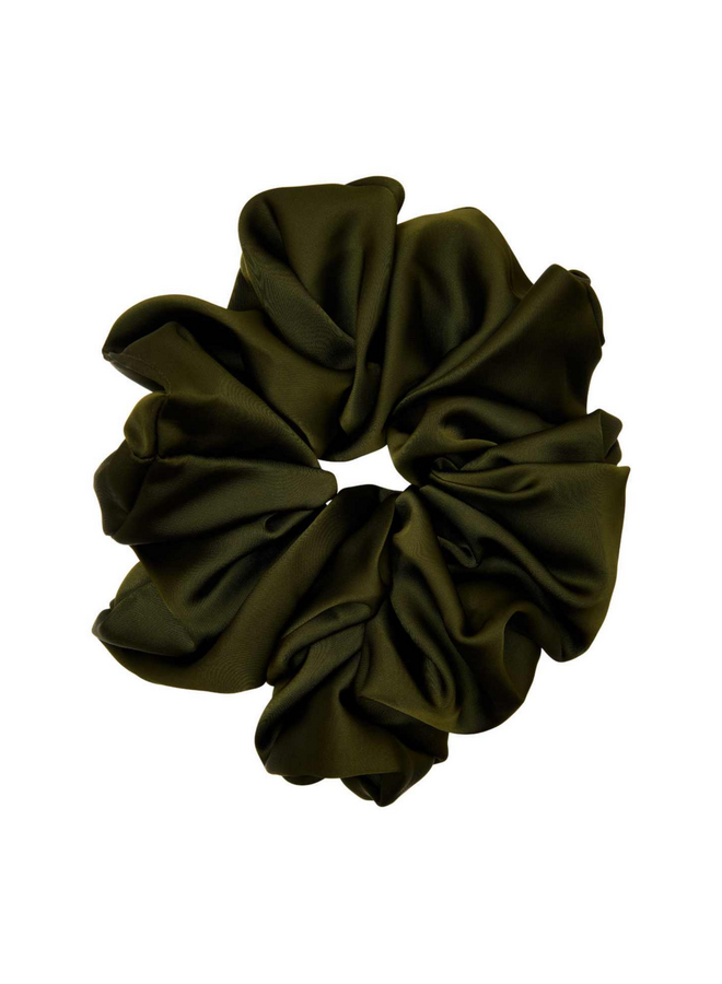 Pico Cali Silk Scrunchie Bottle Green / Donker Groen
