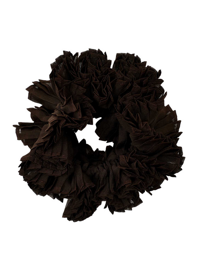 Pico Pleat Scrunchie Cherry / Aubergine
