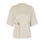Second Female Enora Brooch Tee Soft Beige