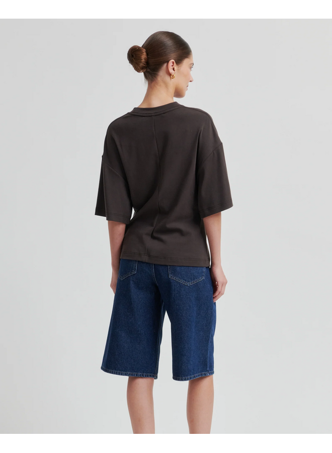 Second Female Enora Brooch Tee Chocolate Torte