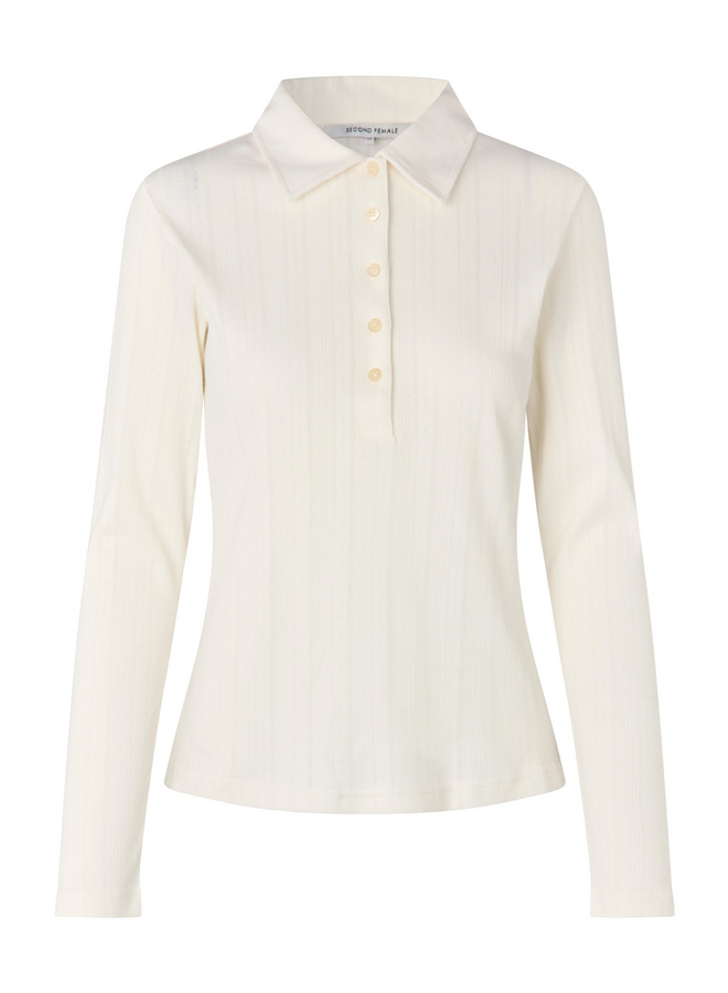 Second Female Rosia LS Polo Tee Tofu