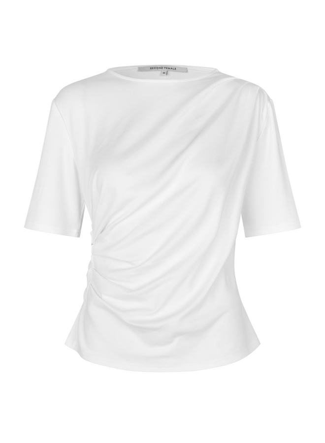 Second Female Ulina Drape Tee White