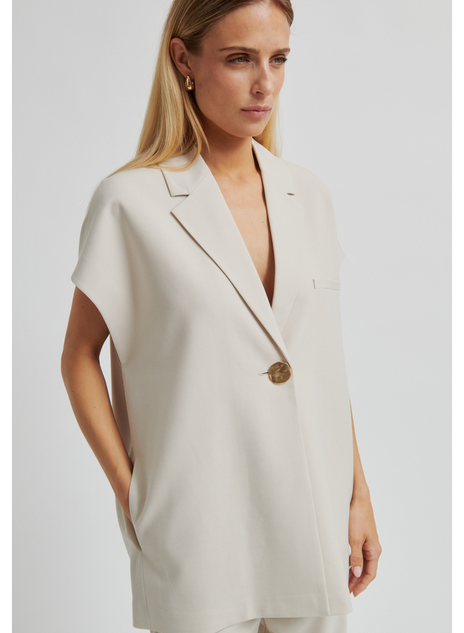 Second Female Blanca Waistcoat Soft Beige
