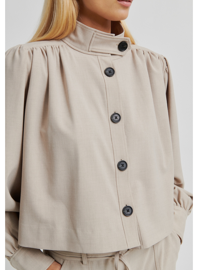 Second Female Zoie Jacket Light Beige Melange