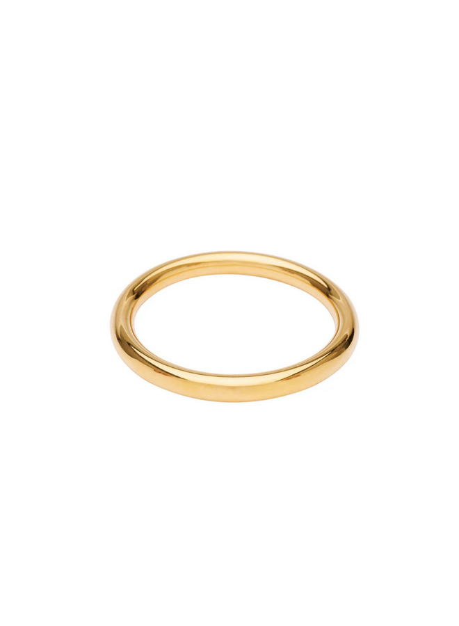 Pico Ray Bangle 8mm Gold Plated